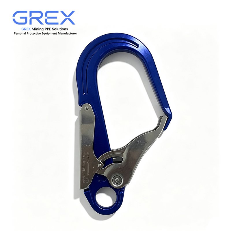 GREX Mining Full Body Safety Harnesses Snap Hooks - Work Positioning Harnesses - Mining PPE Solutions